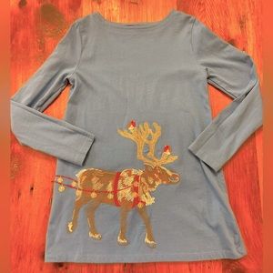 Gorgeous casual Holiday applique Mini Boden Tunic dress size 9 10 NEW no tags